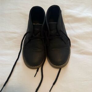 The Children's Place Black Lace-Up Dress Shoes